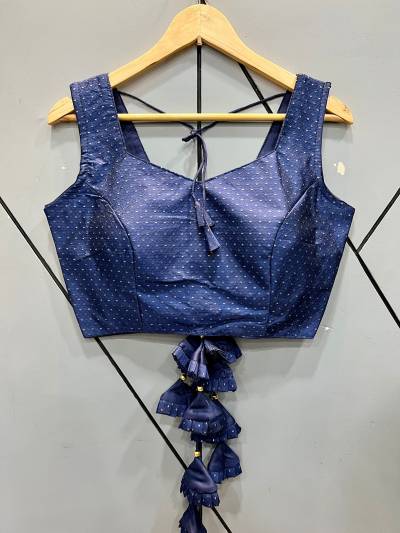 Rk Vol 2 By Sagar Impex Fancy Jacquard Blouse With Latkan